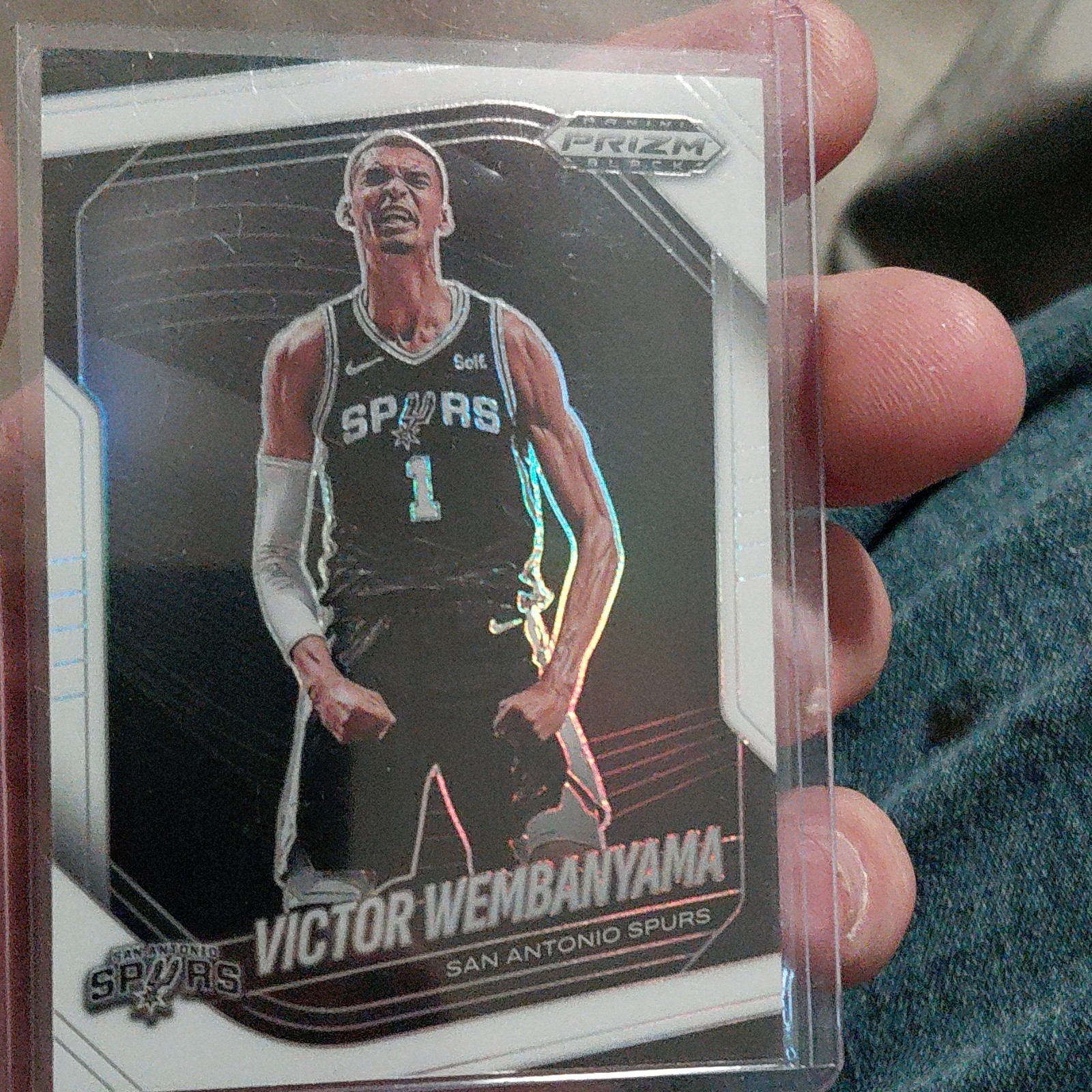 Panini Prizm Black Victor Wembanyama White Prizm #1/175 Spurs NBA 2024-25