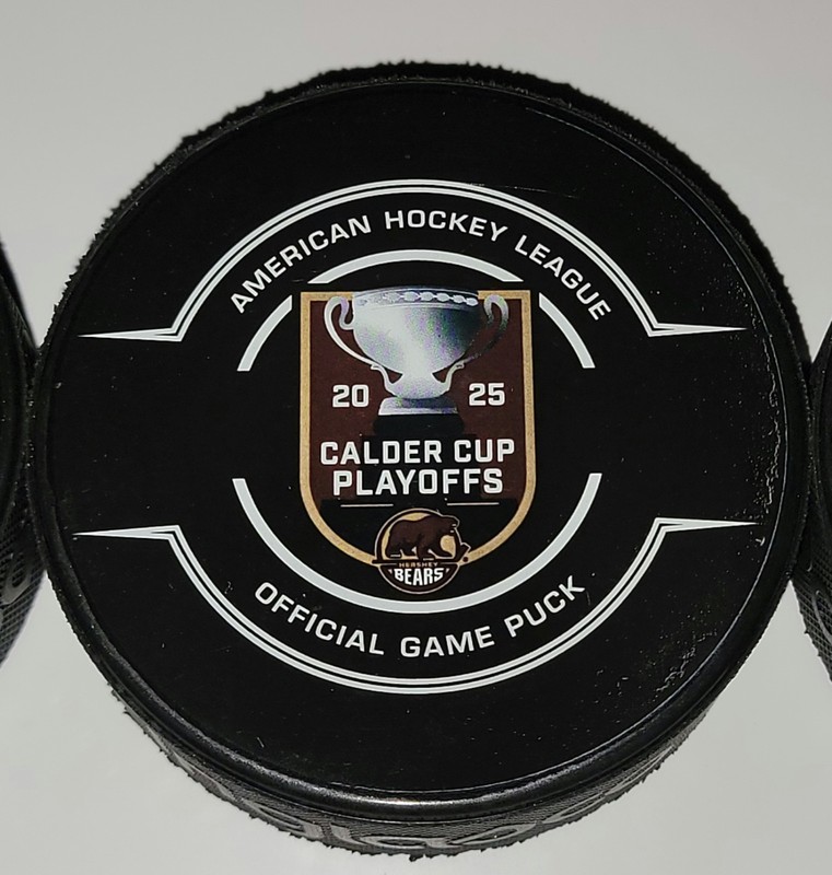 AHL 2025 Calder Cup Playoffs Hershey Bears Official Puck 