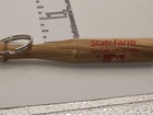 State Farm Insurance Wood Baseball Bat Promo 3" Long Keychain Key Ring — photo 1