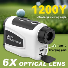 Golf Rangefinder 1200Y 6X Optical w/ Trajectory Compensation  Flag - Laser Golf