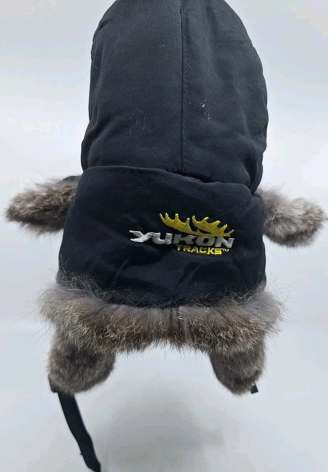 Yukon Tracks Trapper Rabbit Fur Lined Hunting Cold Weather Hat Cap Sz. Large - Image 3 of 4