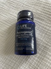 Life Extension Pycnogenol, French Maritime Pine Bark Extract 60 Caps Exp 06/2026