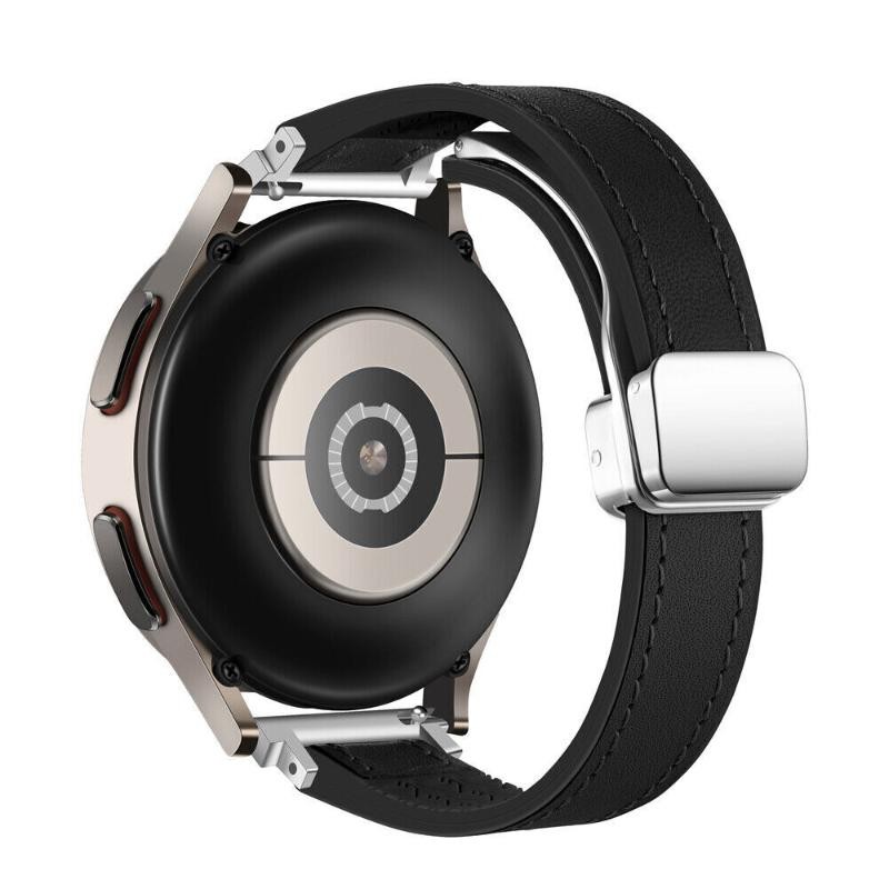 Magnetic Clasp Leather Strap Band 40/44/43/47mm for Samsung Galaxy Watch 6 5 4 3