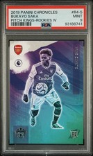 BUKAYO SAKA PSA 9 2019 PANINI CHRONICLES PITCH KINGS ROOKIES IV RC