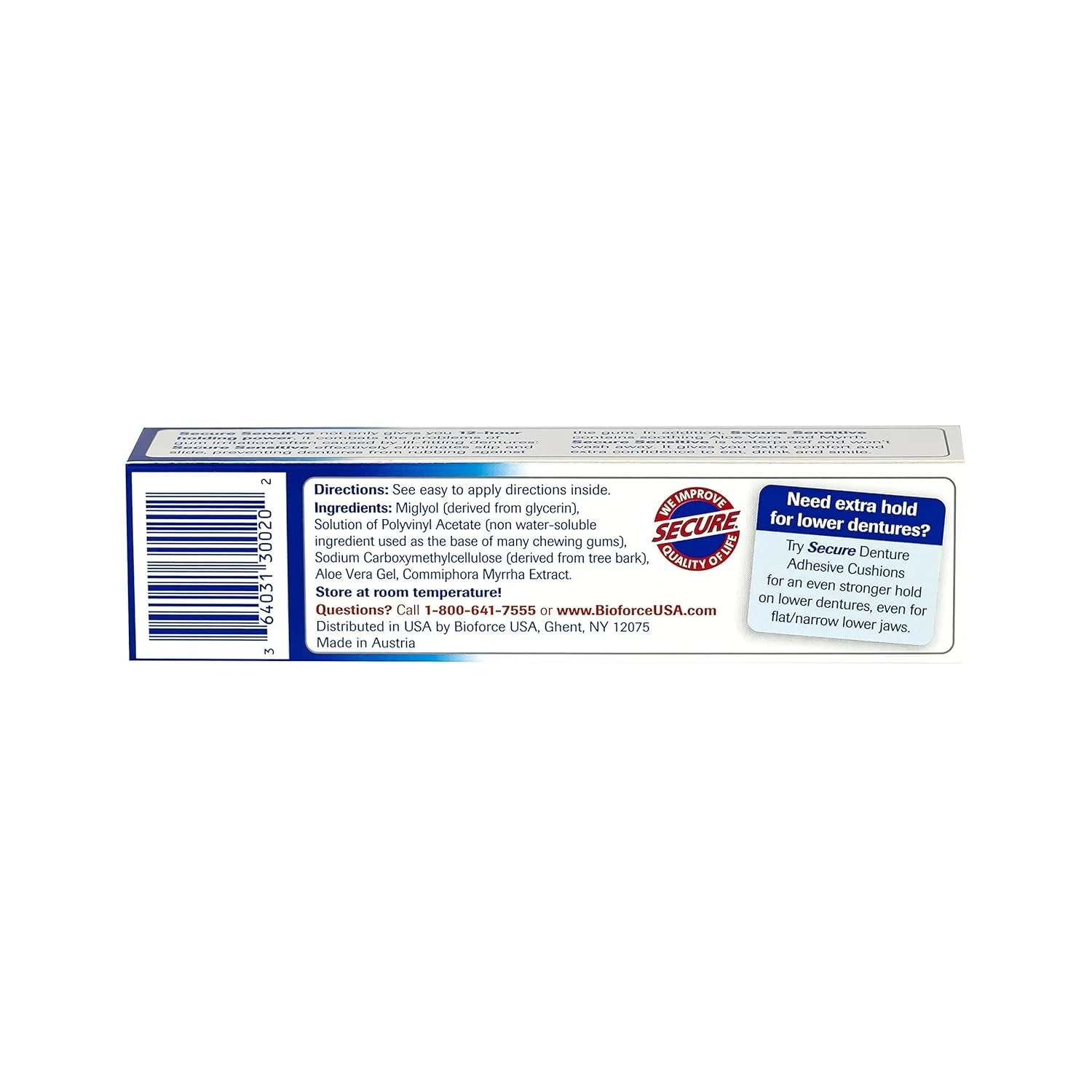 Secure Sensitive Denture Adhesive Cream - Thumbnail 2