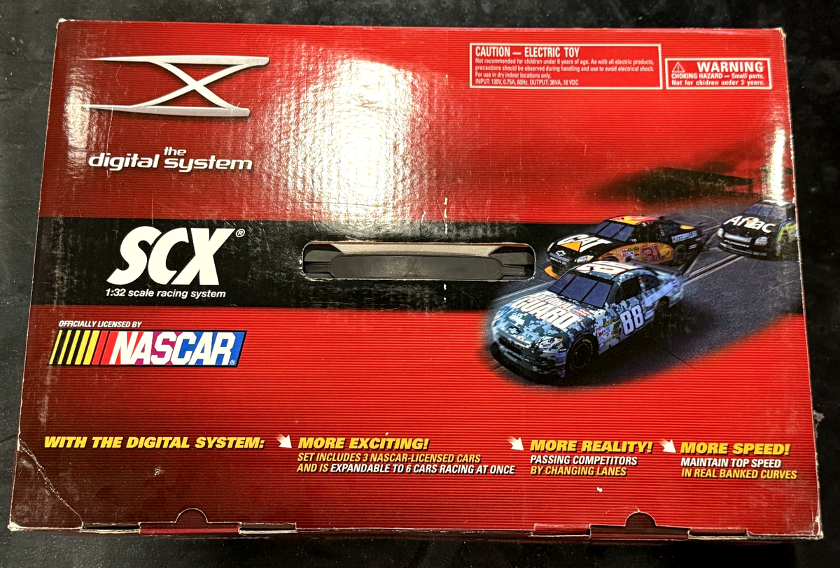 SCX 1/32 Scale Digital Nascar 3 car Race SET - New | eBay