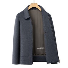 Winter Wool Coat Men's Lapel Collar Coat Business Casual Thick Wool Jacket