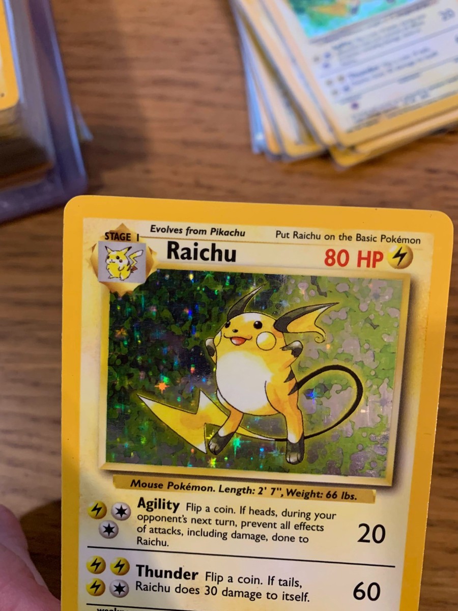 Raichu (14/102) Holo Base Set Pokemon Card! FAST & FREE P&P! | eBay UK