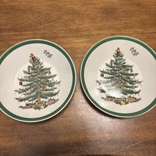 Vintage Copeland Spode England S3324 CHRISTMAS TREE 5.15 D Bowl - Set Of 2