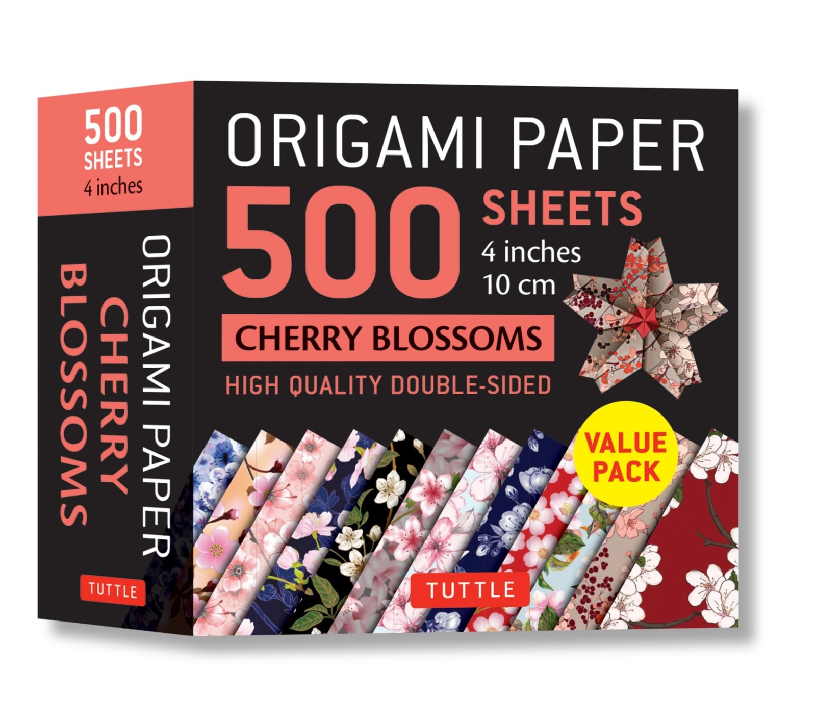 Origami Paper 500 sheets Cherry Blossoms 4 10 cm - Image 2