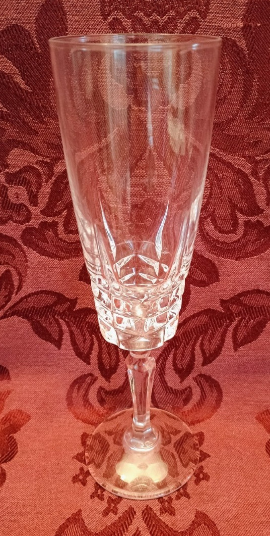 W.M. Dalton Cherbourg Crystal 7-3/4" Parfait/Sour Glasses - Set of 3 -Excellent!