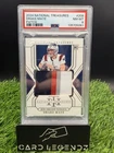 Drake Maye 2024 Panini National Treasures Patch RC #/99 Patriots Rookie PSA 8