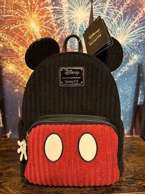 NEW Loungefly Exclusive Disney Mickey Mouse Plush Corduroy  display picture 1