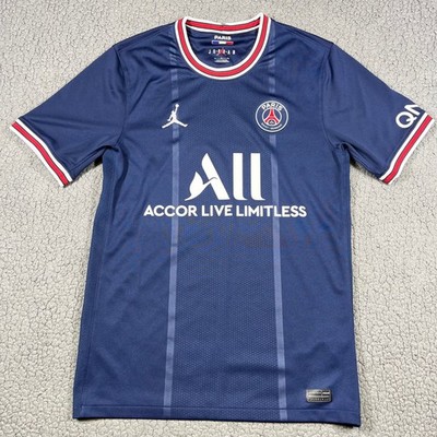 Jordan Paris Saint-Germain PSG 2021-22 Home Jersey Navy Blue