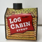 Vintage Towle's Log Cabin Syrup Coin Bank Tin Advertising Maple Novelty