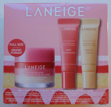 LANEIGE GIFT SET STRAWBERRY SHORTCAKE LIP SLEEPING MASK GLOWY BALM BERRY VANILLA