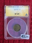 1914-D Lincoln Wheat Small Cent 1C BN Bronze ANACS Certified VF 25 ref #231