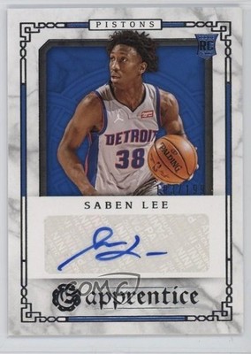 2020 Chronicles Excalibur Apprentice Signatures Saben Lee Rookie Auto RC 0o4t