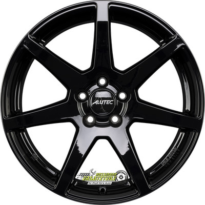 4x Alutec Pearl diamond-black 8.5x19 ET35 - LK5/112 ML70.1 Felge Alu