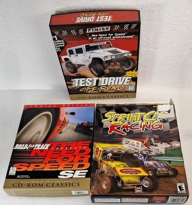 LOT OF THREE  (3)   CD ROM AUTO GAMES - OPEN NEVER PLAYED