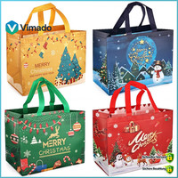 WeihnachtsgeschenktüTen Tragetaschen Mit Griffen Vlies-Taschen Zum 4 StüCk