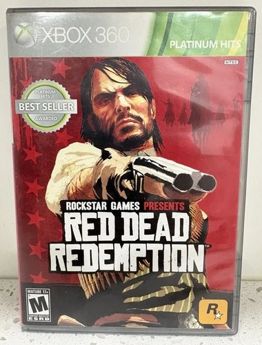 Red Dead Redemption Xbox 360 Complete CIB w/Manual & Map Platinum Hits