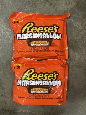 2 Pack New Limited Reeses Chocolate Peanut Butter Marshmallow Miniature Cups