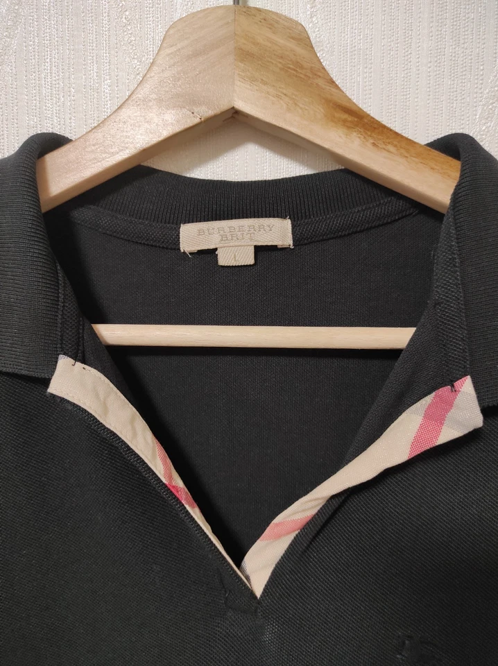 Polo Burberry Brit auténtico para mujer negro talla L Foto 2 de 4