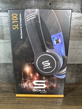 SOUL /SL100 / Ludacris / Ultra Dynamic High-Def Headphones / Blue / New  Sealed