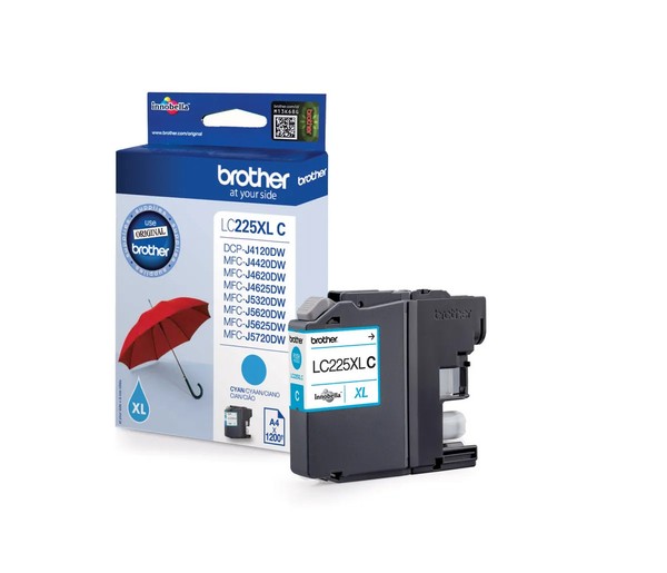Brother LC-225XLC / LC-225XLCBP Tinte Cyan-image