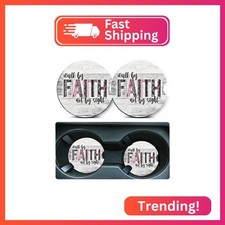 Car Coasters for Cup Holders,2 Pack Christian Gifts Car Cup Holder Coasters,2.75
