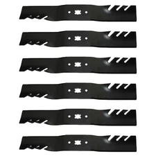 Qty 6: Toothed Mower Blade Fits MTD Replaces 742-04154