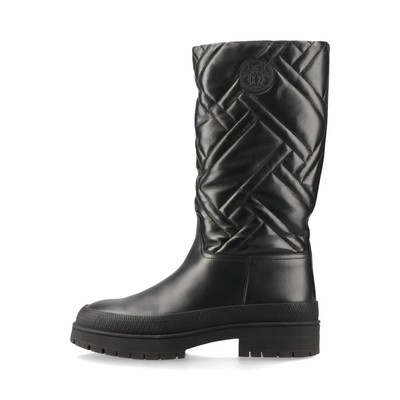 Bottes en cuir Hermès Fuji EU38 1/2 femme noir ex-libris boîte sac