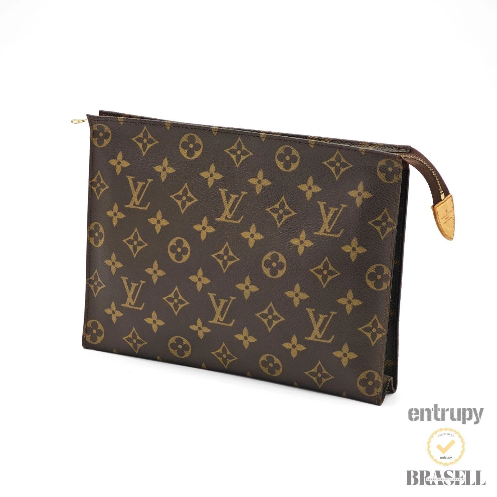 Vuitton — LOUIS VUITTON Poche Toilette 26 M47542 Clutch Bag Monogram BN 【ImportFeeFREE】