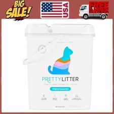 PrettyLitter Health Monitoring Cat Litter Unscented Non-Clumping 12lb Pail
