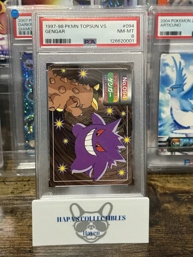 1997-98 Pokemon Topsun VS Japanese GENGAR 094 PSA 8 2025 Cert U.S. Seller POP 19