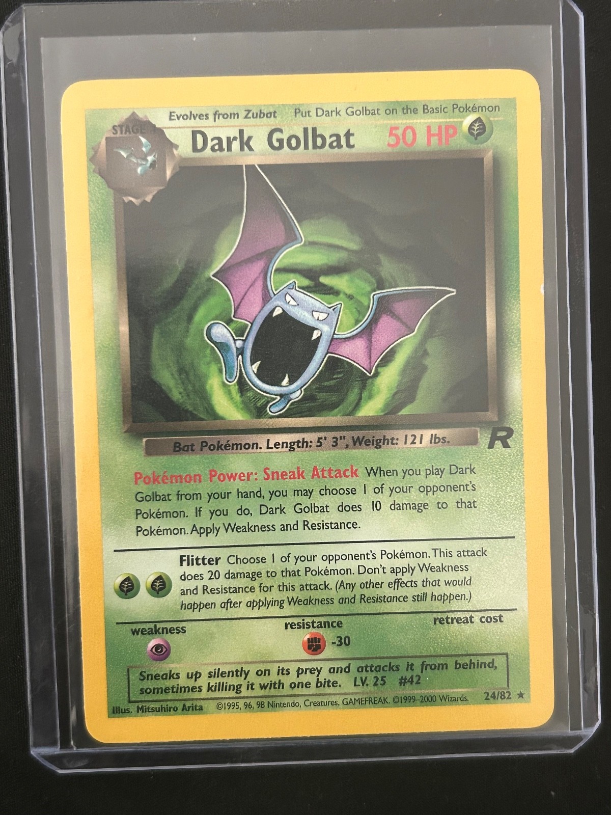 Dark Golbat 24/82 Team Rocket Regular 1999-2000 Pokemon