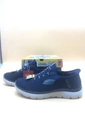 Skechers Men's Slip-ins Summits High Range Shoes Navy Size 6.5 Wide New in Box *