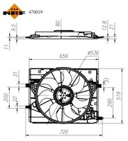 Nrf LüFter MotorküHlung MotorlüFter KüHlerlüFter 470019