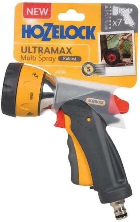 Hozelock Ultramax Multi Spray Pro Gun Metal Nozzle for Garden Hose Watering - Image 2 of 3