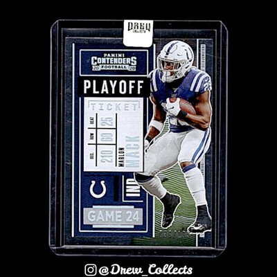 2020 Panini Contenders #60 Marlon Mack Playoff Ticket