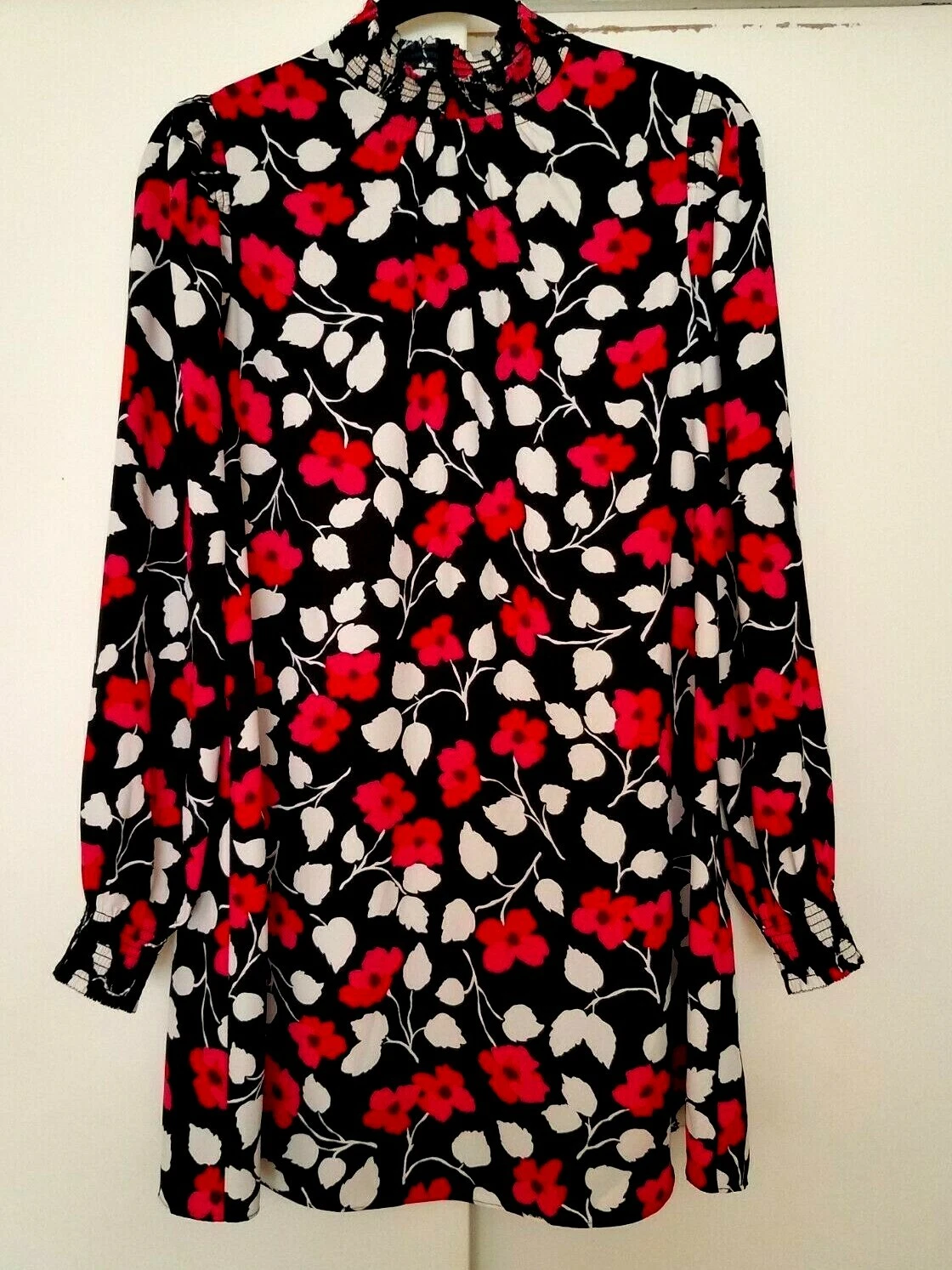 Kate Spade "Dashing Beauty" Floral Crepe Trapeze Dress Size XS NWT