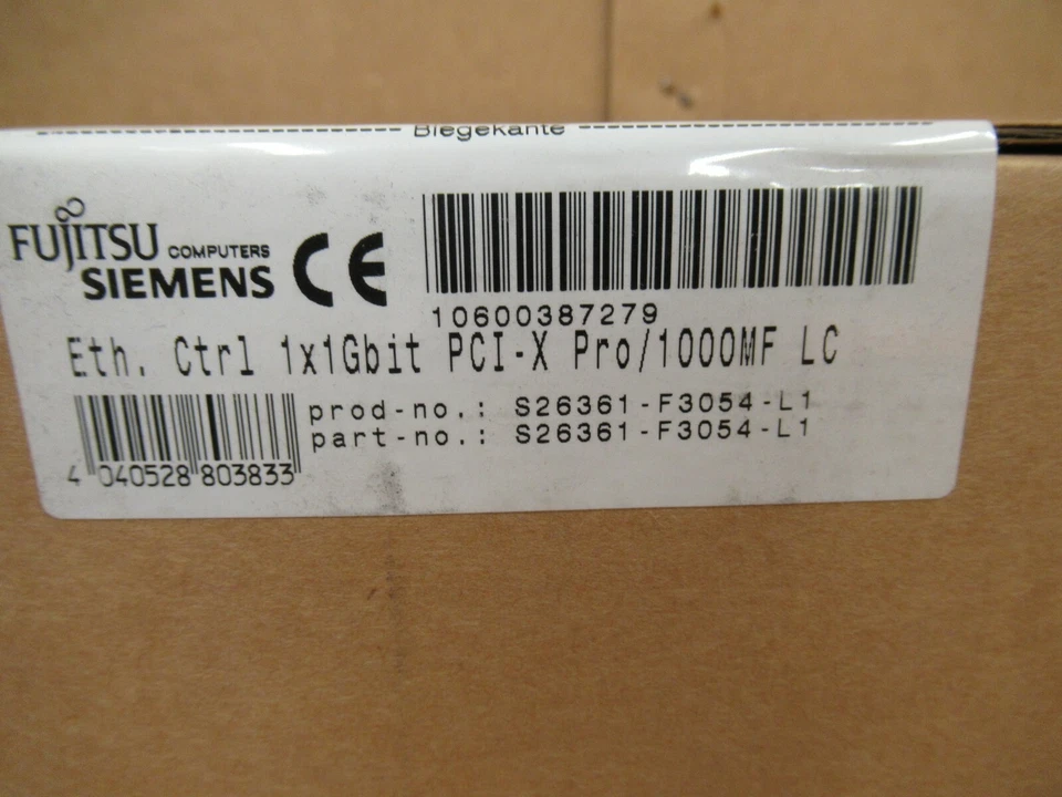NEW Fujitsu S26361-F3054-L1 PCI-X Ethernet Controller Gigabit 1 Port Pro/1000MF - Image 3 of 3