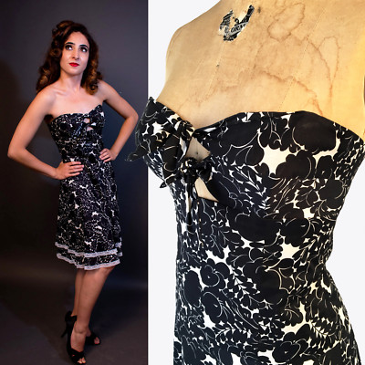 Floral Nicole Miller Strapless Dress Nicole Miller Women's