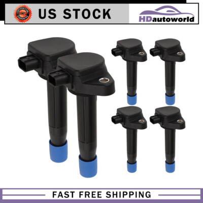 6 For V6 3.5L 3.7L Accord Odyssey Pilot Ridgeline MDX RDX RL TL Ignition Coil