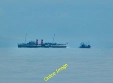 Photo 6x4 SS Waverley Sannox The SS Waverley passes a fishing trawler as  c2012