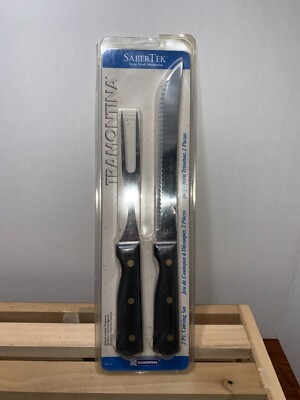  Tramontina Sabertek 2 piece carving knife set-NIB-NEW sealed