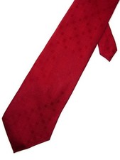 Barrington Men's Silk Men's Neck Tie Red Wide 4" x 58"