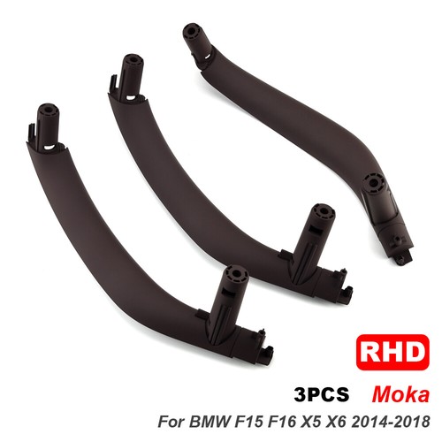 3Pcs/set Car Inner Doors Handle Pull Trim Cover For BMW X5 X6 F15 F16 2014-2018 - Picture 21 of 27