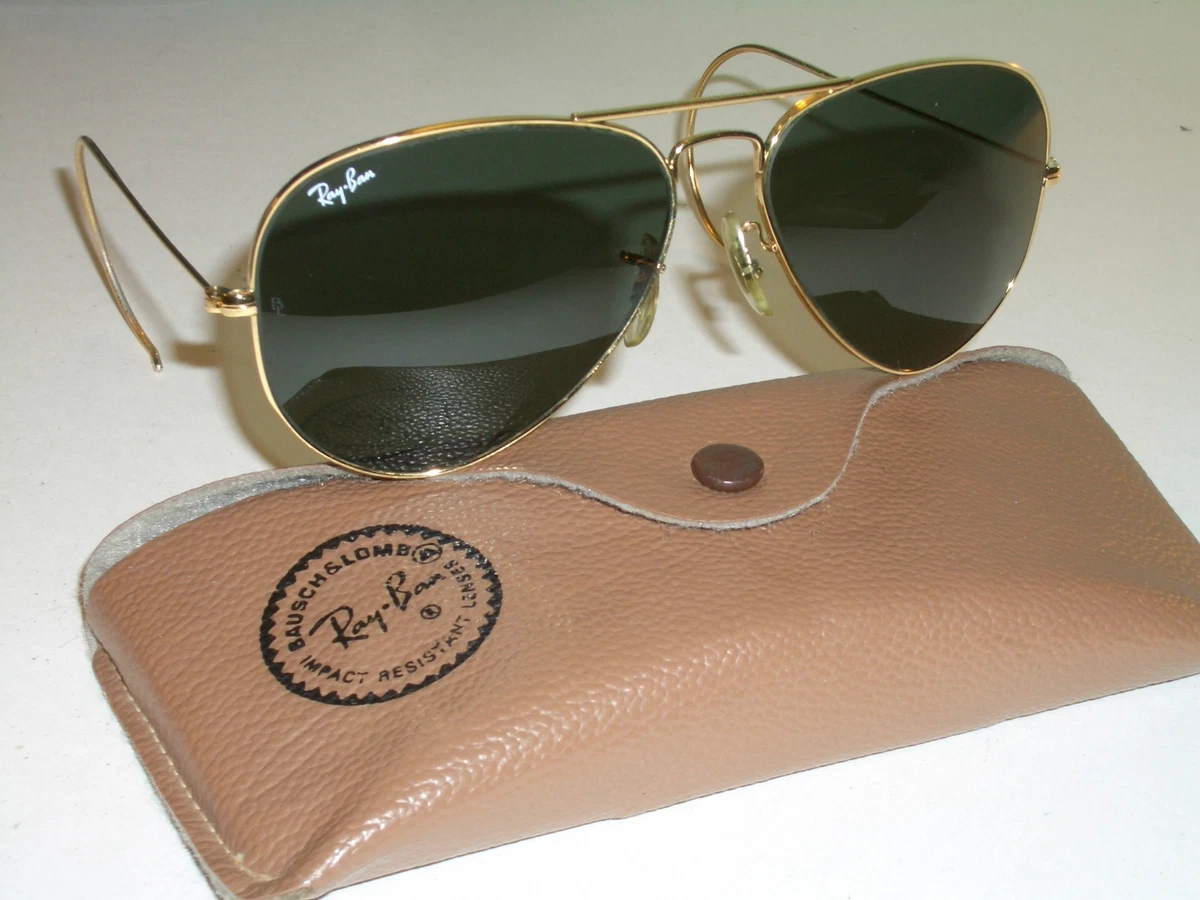 1990's 58[]14mm VINTAGE B&L RAY BAN WRAPAROUNDs G15 GP PILOT AVIATOR  SUNGLASSES | eBay